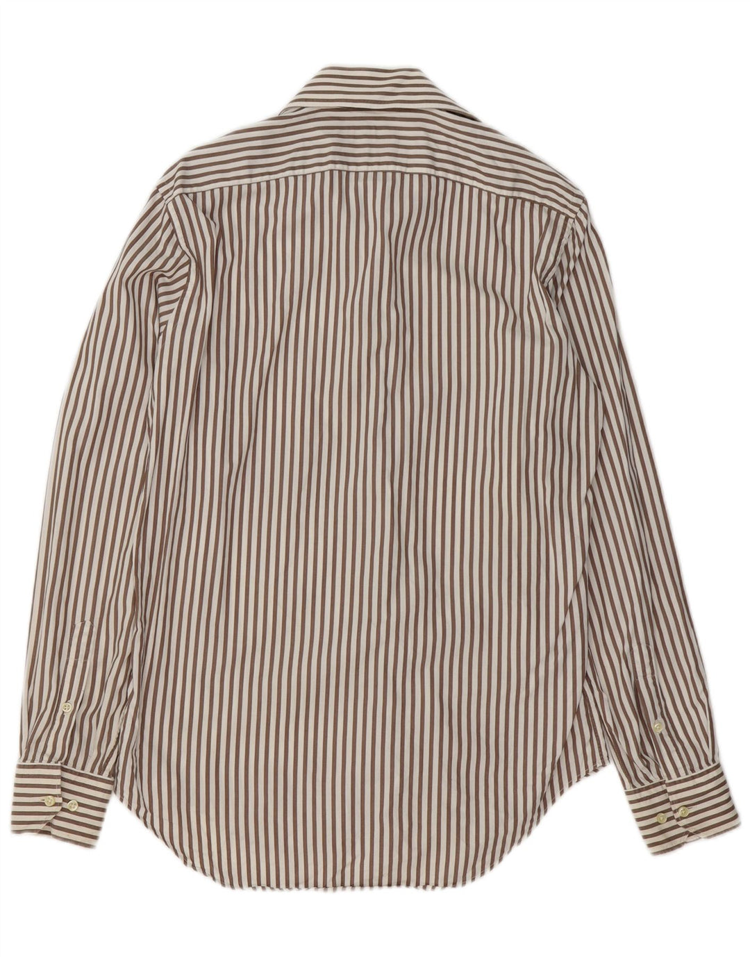 MASSIMO DUTTI Koszula męska rozmiar 39 15 1/2 Średniobrązowa bawełniana w prążki