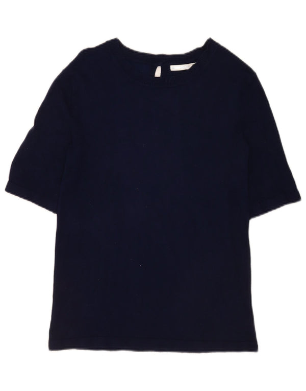 T-shirt damski Zara Top UK 14, duży, granatowy