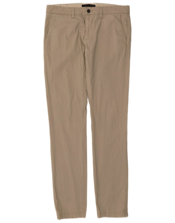 Męskie spodnie chino Zara EU 40 Medium W31 L33 Beżowa bawełna