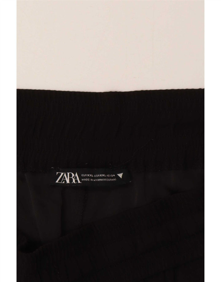 Damskie spodnie typu culottes Zara 2XL W34 L25 Czarny poliester