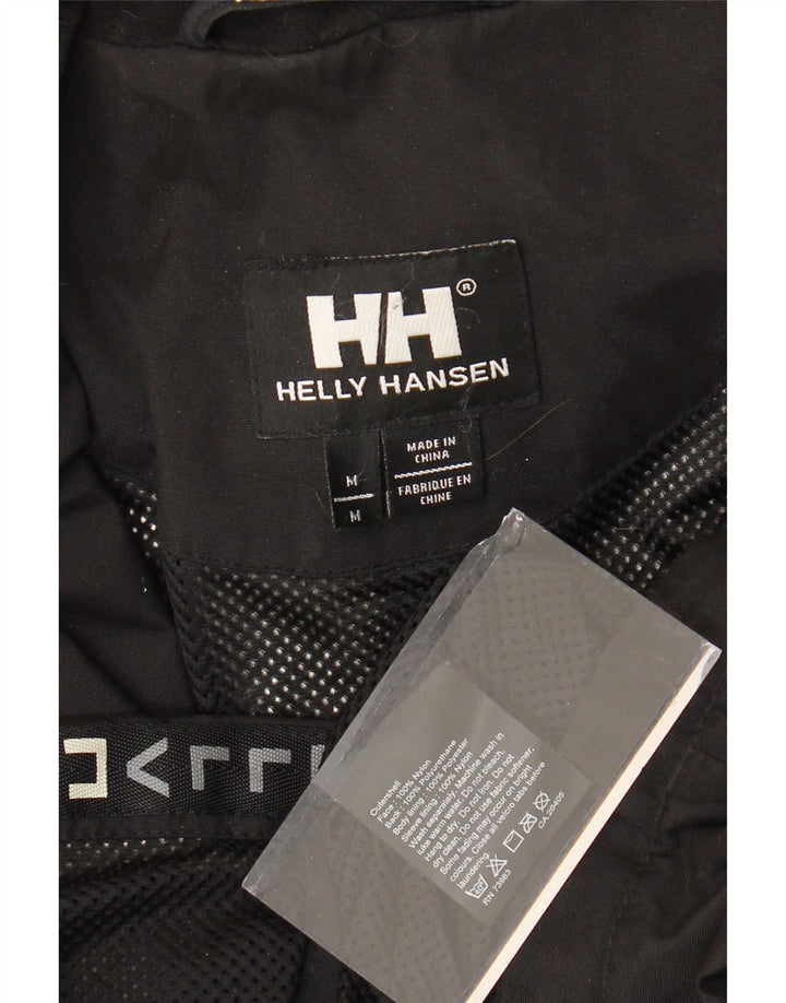 HELLY HANSEN Męska kurtka przeciwdeszczowa z kapturem UK 38 Średni czarny nylon