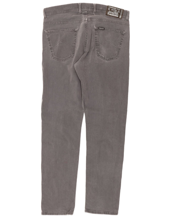 Męskie spodnie codzienne Carrera 717 Slim Fit IT 52 XL W36 L32 Szara bawełna