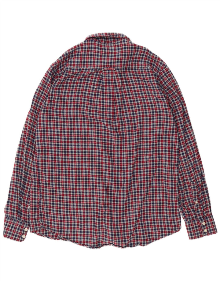 Crew Clothing Męska koszula flanelowa o klasycznym kroju, średnio szara, bawełniana w kratkę