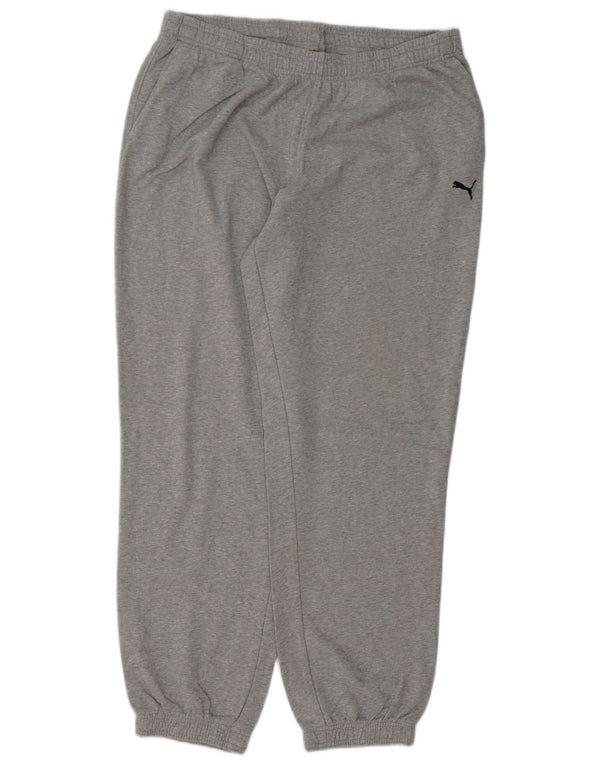Męskie spodnie dresowe Puma Joggers 2XL Szara bawełna w plamki