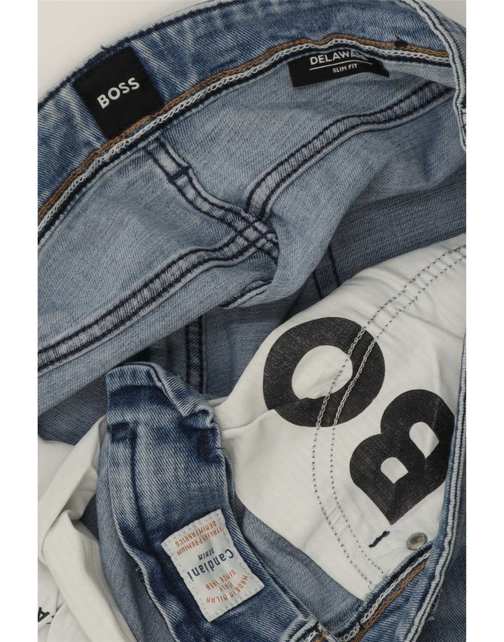 Męskie dżinsy Hugo Boss Delaware W36 L32 Niebieskie