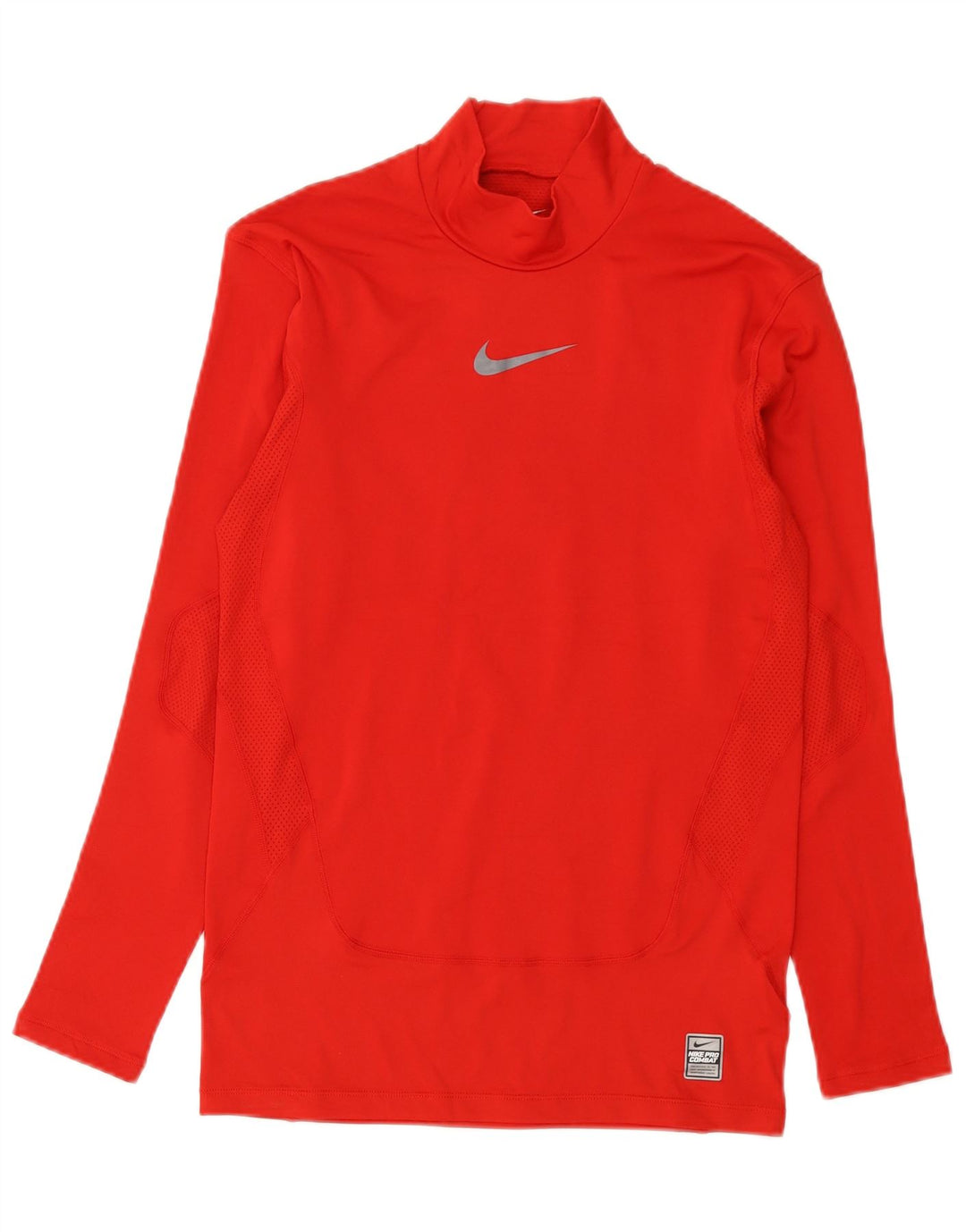 Męska koszulka Nike Dri Fit z długim rękawem, duża, czerwona, poliestrowa