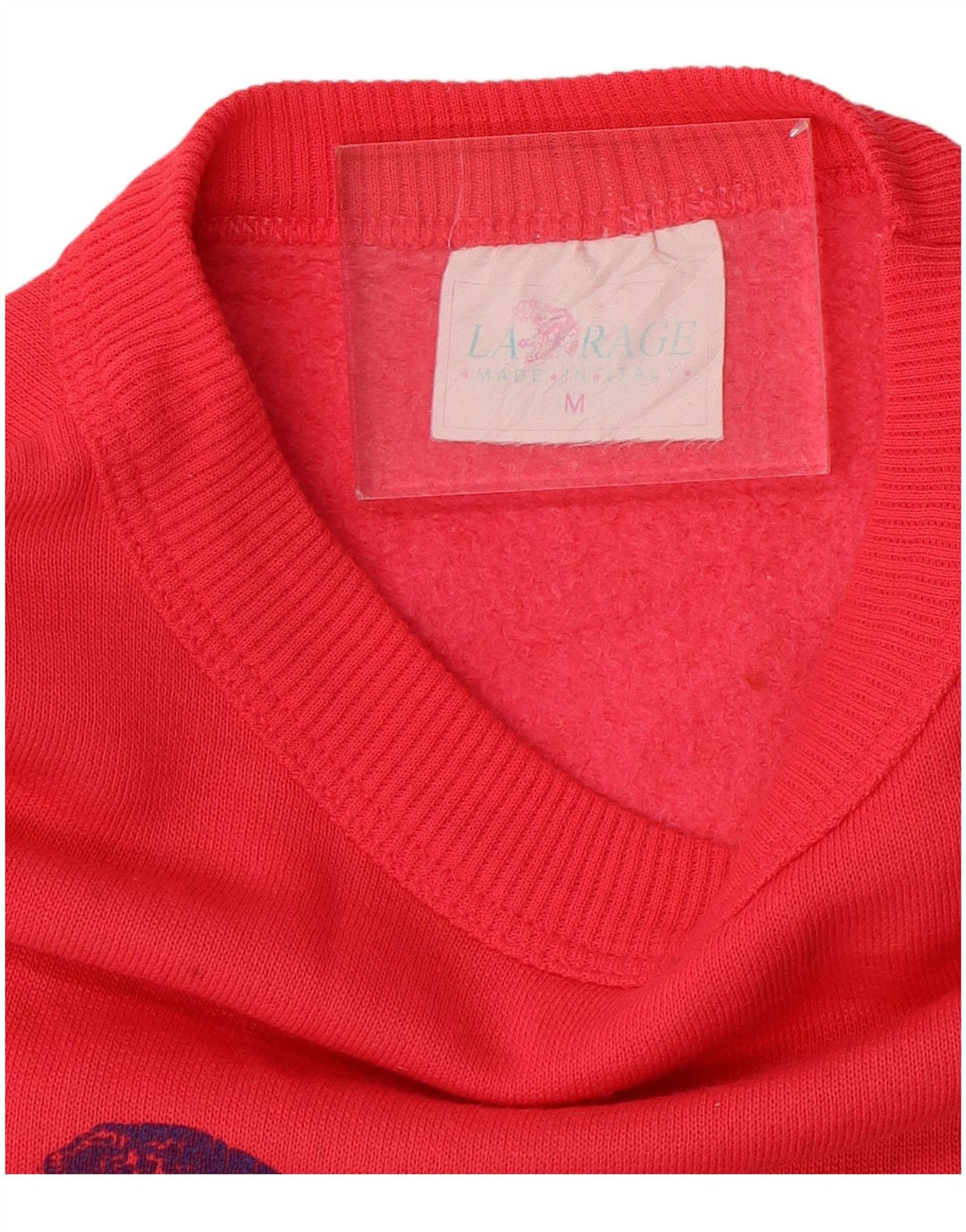 Męska bluza z grafiką w stylu vintage, średnia różowa bawełna