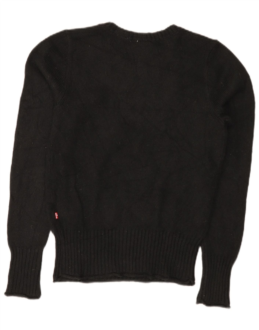Damski sweter Levi's z dekoltem w łódkę UK 10, mały, czarny poliamid