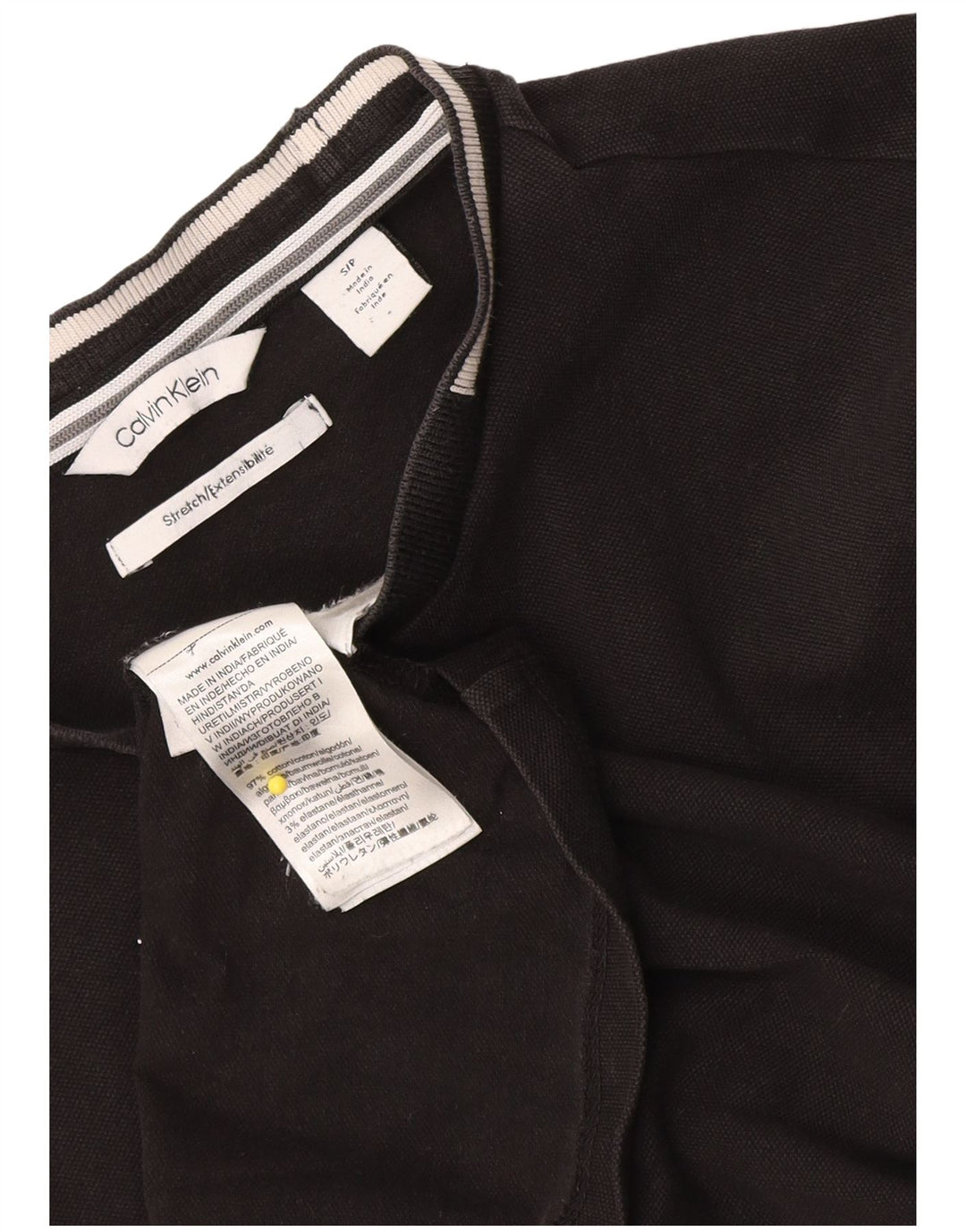 T-shirt męski Calvin Klein, mały, czarny, bawełniany