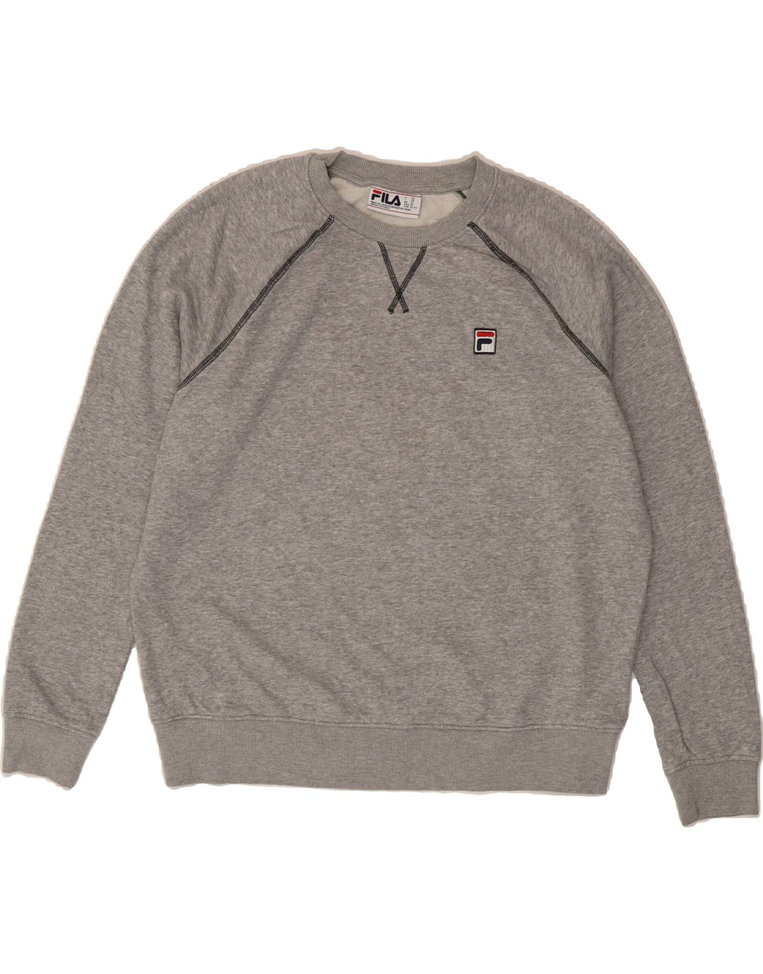 FILA Womens Sweatshirt Jumper UK 18 XL Grey Cotton Vintage Fila and Second-Hand Fila from Messina Hembry 