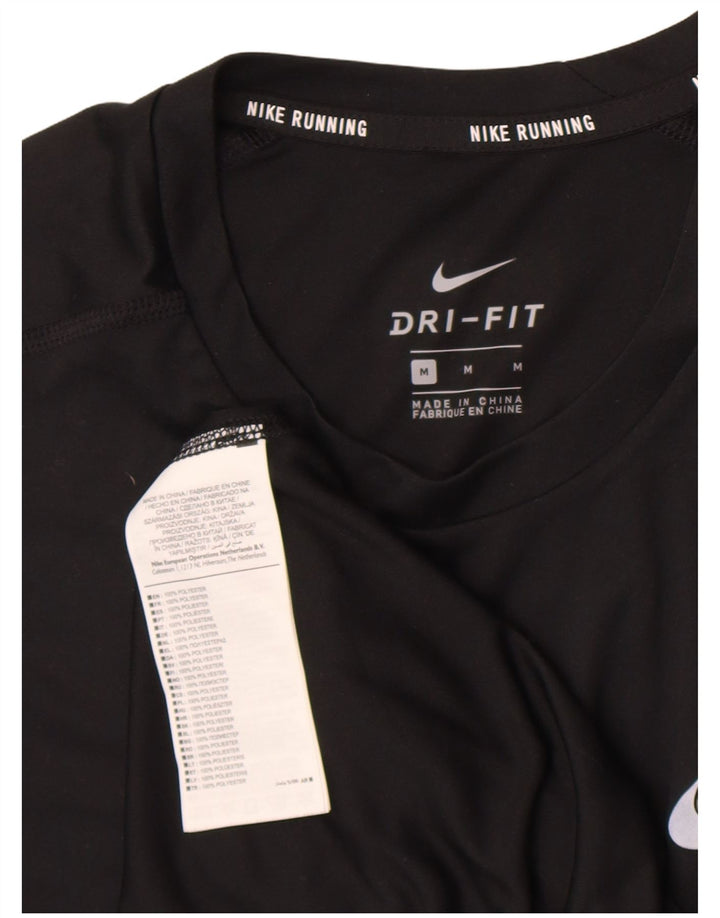 Męski T-shirt NIKE Dri Fit, średni czarny poliester