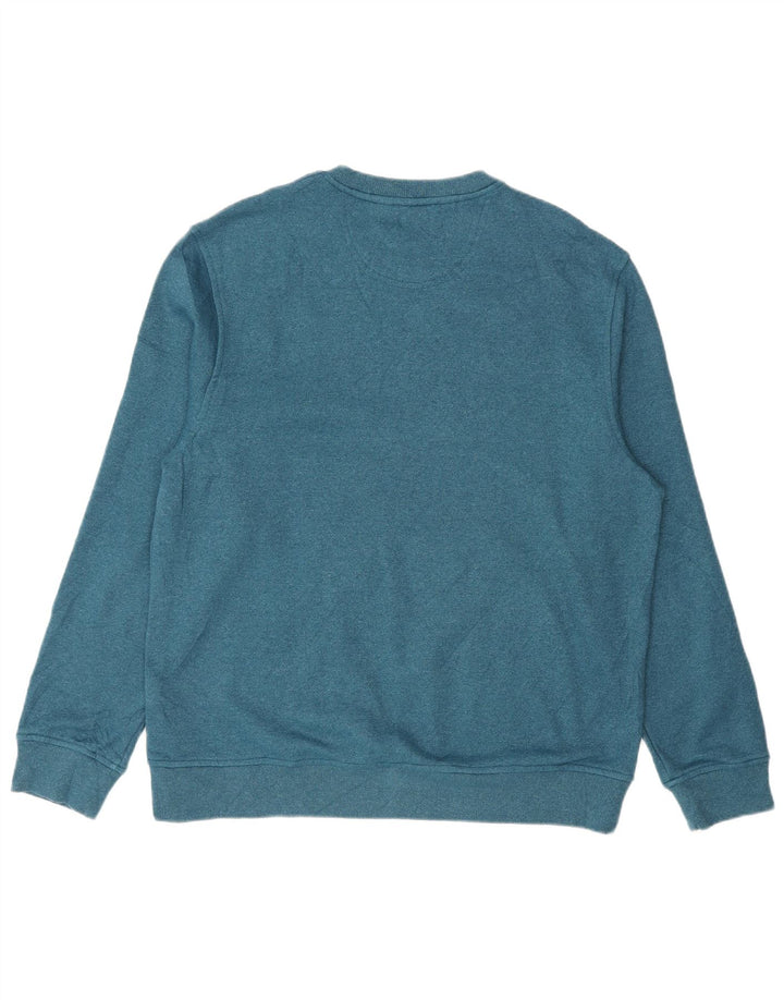 Izod Męski sweter bluzowy, średni niebieski, poliester