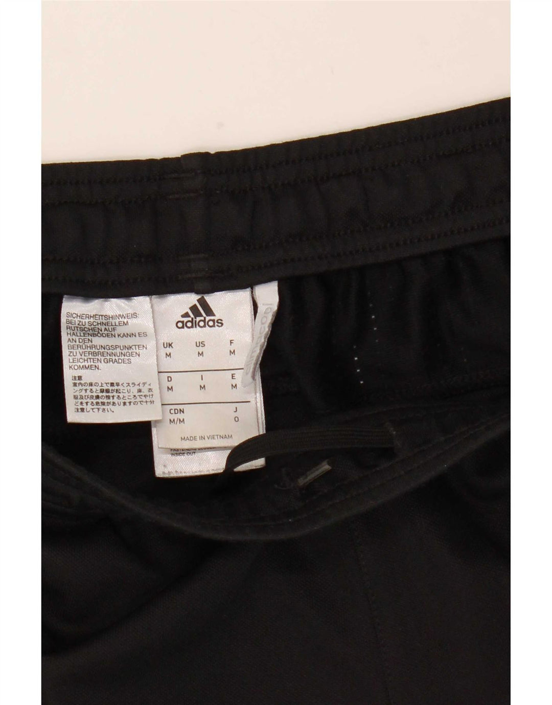 Męskie spodnie dresowe Adidas Climacool, średni czarny poliester
