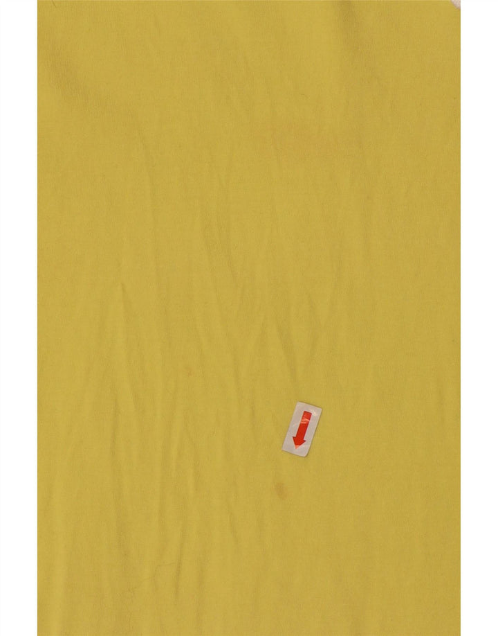 NIKE Mens T-Shirt Top XL Yellow Cotton