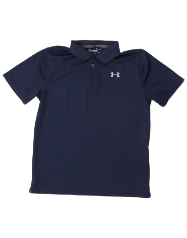 Chłopięca koszulka polo UNDER ARMOUR Heat Gear na 11-12 lat, kolor granatowy