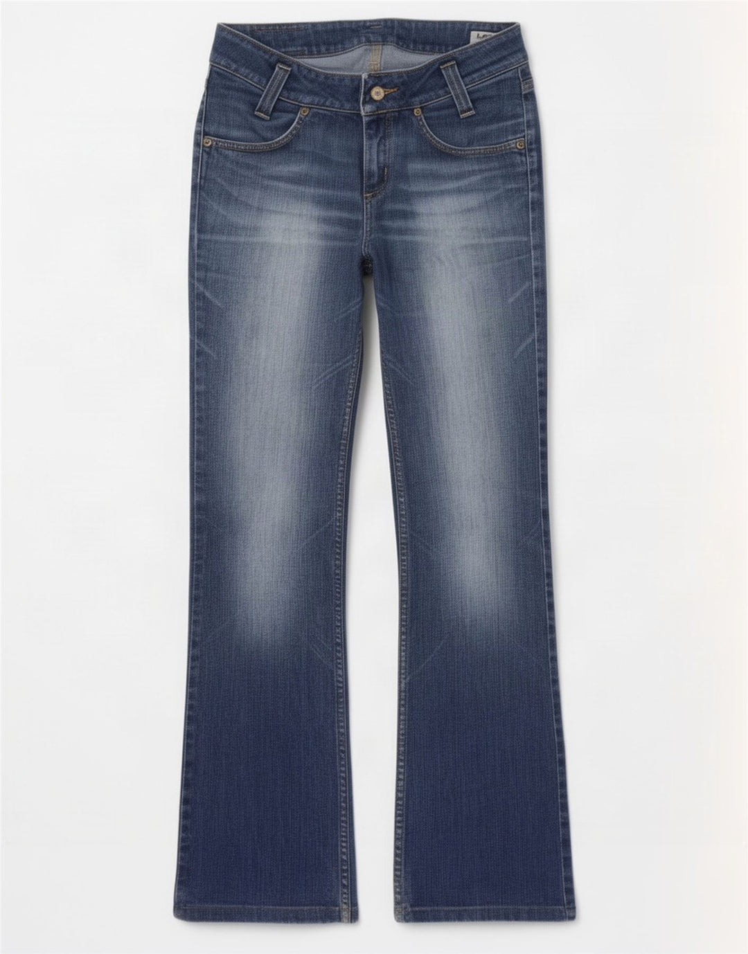 Damskie jeansy Leeola Bootcut W30 L35, niebieskie, bawełniane