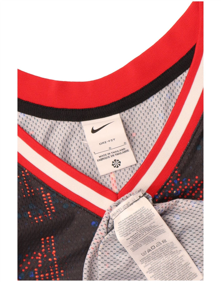 Męska koszulka z kamizelką z grafiką Nike, duża, wielobarwna, z poliestru