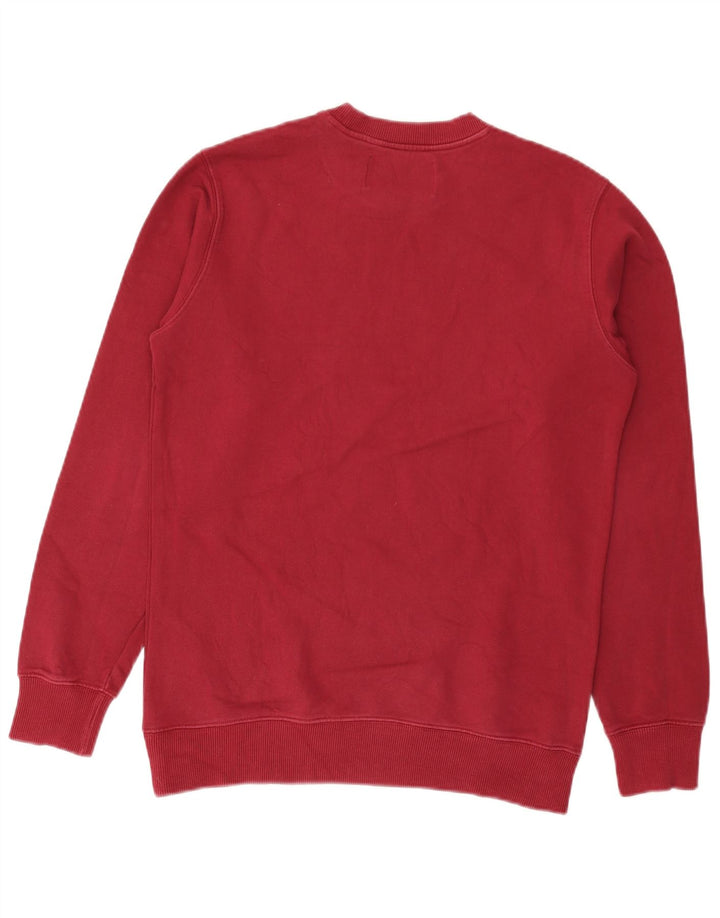 Męska bluza z grafiką Calvin Klein Jeans, mała, czerwona, bawełniana