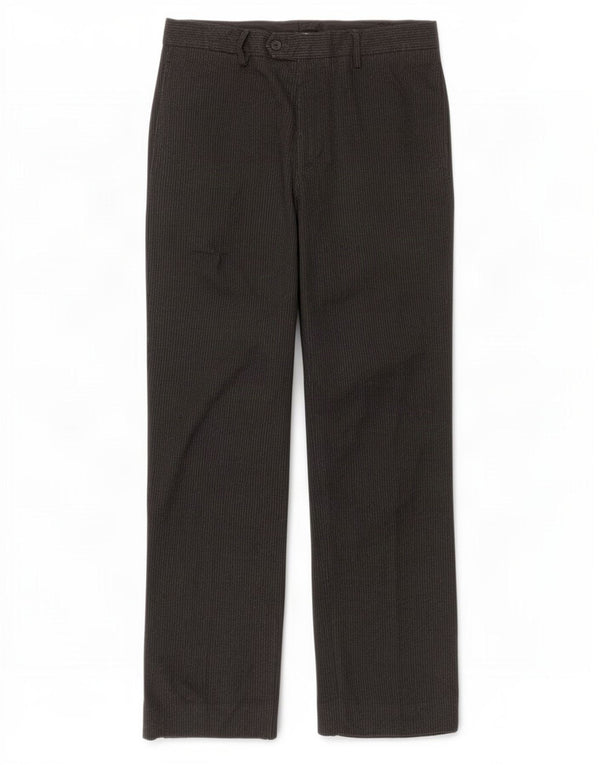 Męskie proste spodnie garniturowe Zara EU 44 Large W34 L30 Szare prążki