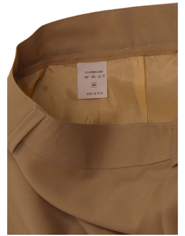 Damska spódnica ołówkowa VINTAGE IT 44 Medium W28 Brązowa wełna