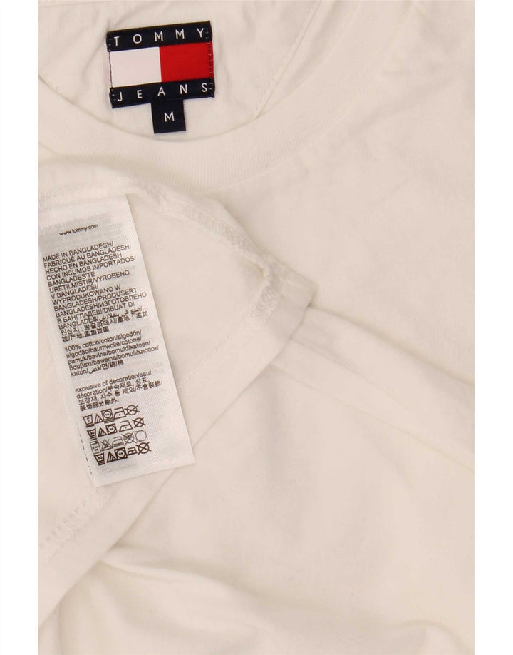 T-shirt męski Tommy Hilfiger Top, średnia, biała bawełna