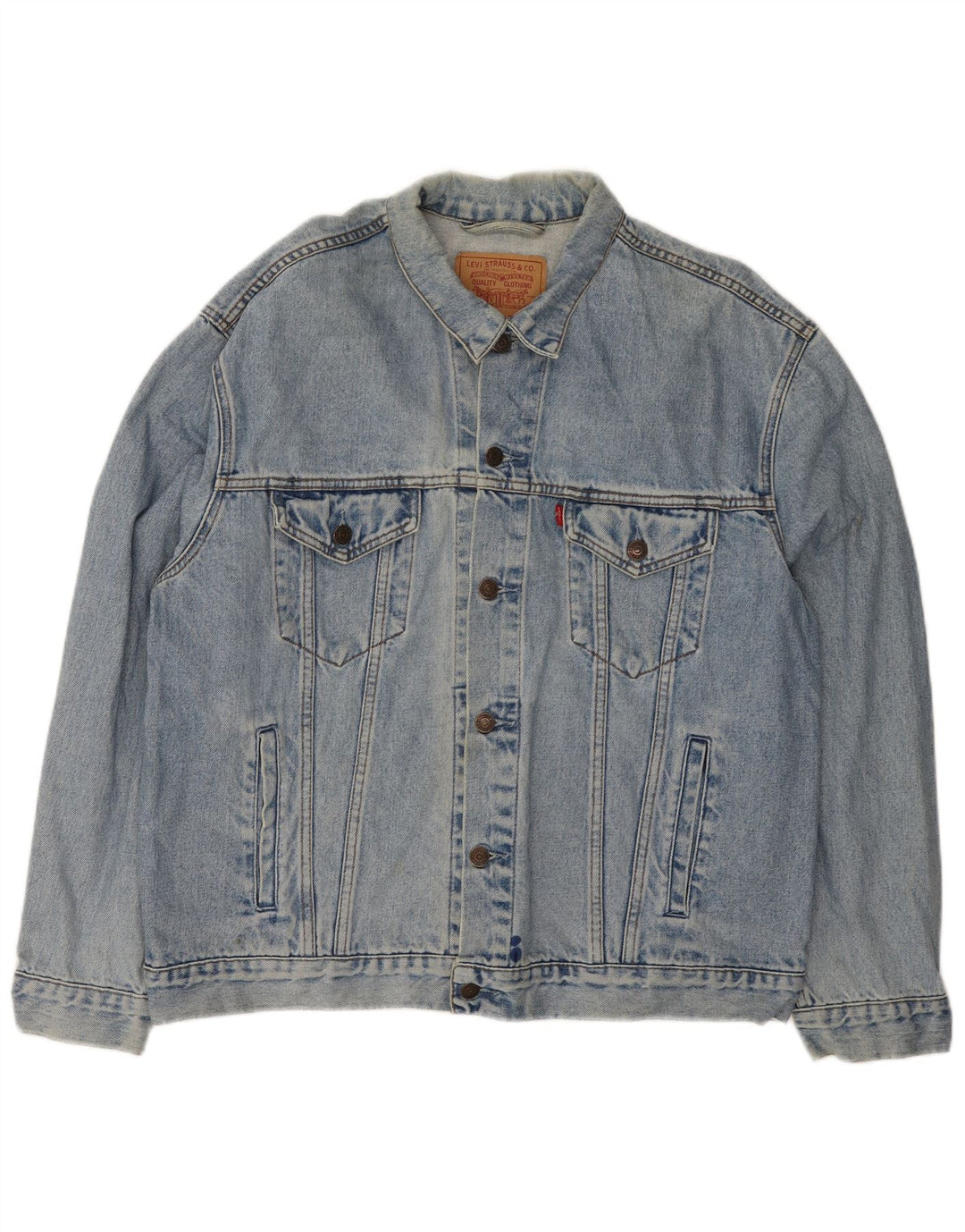 Męska kurtka dżinsowa Levi's UK 44 2XL niebieska, bawełniana
