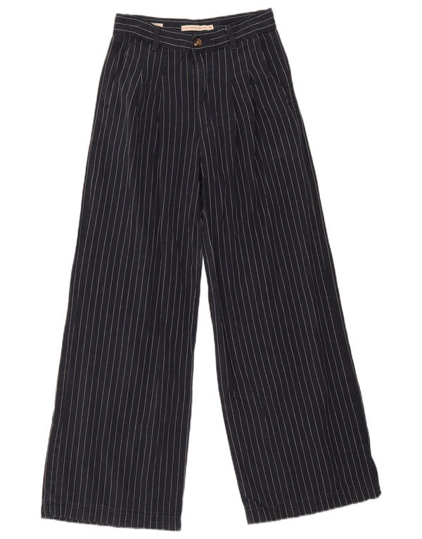 Damskie spodnie chino z wysokim stanem Levi's W24 L30 Granatowe prążki
