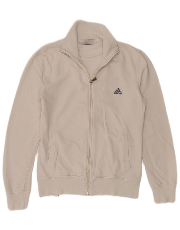 Damska bluza dresowa Adidas UK 18 XL Biała bawełna
