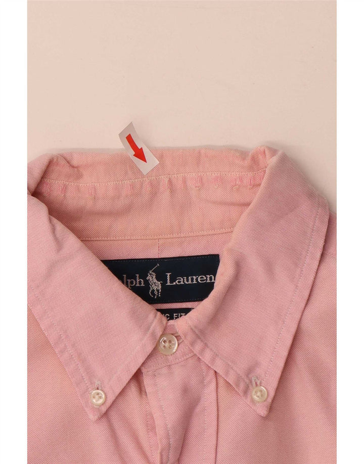 Koszula męska Ralph Lauren o klasycznym kroju, średnio różowa, bawełniana