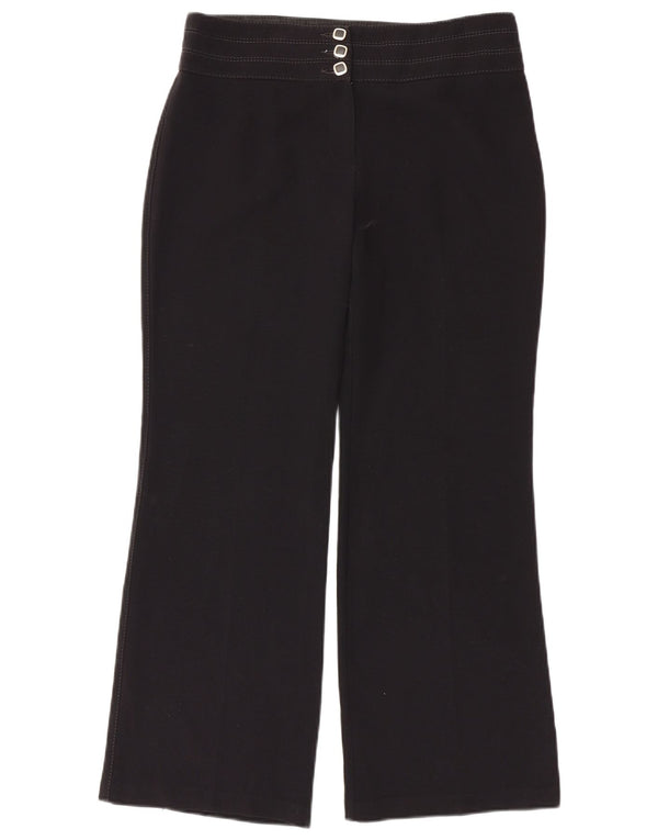 Marks & Spencer Damskie spodnie codzienne z szerokimi nogawkami UK 12 Medium W32 L29 Czarne
