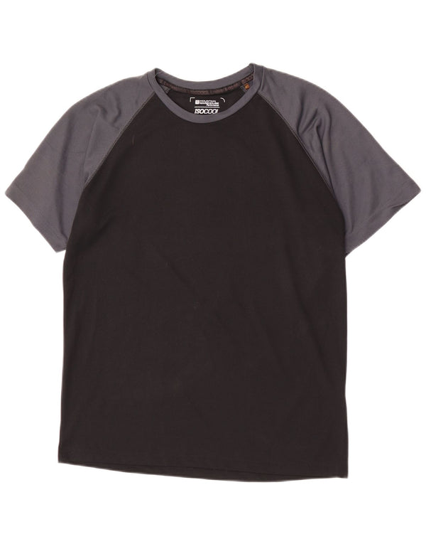 Męski T-shirt Mountain Warehouse IsoCool, średni czarny kolor
