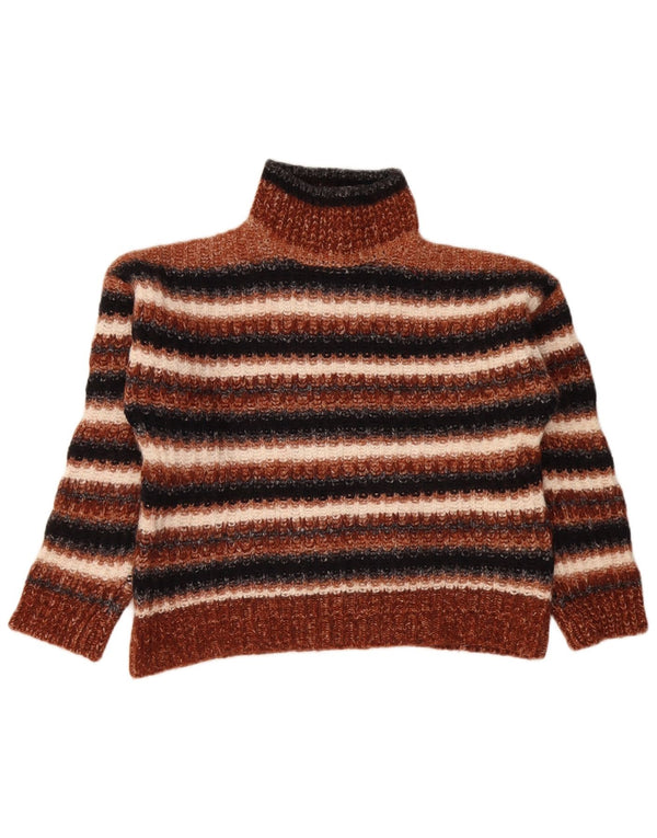 Damski sweter Massimo Dutti z golfem, UK 14, średni brąz