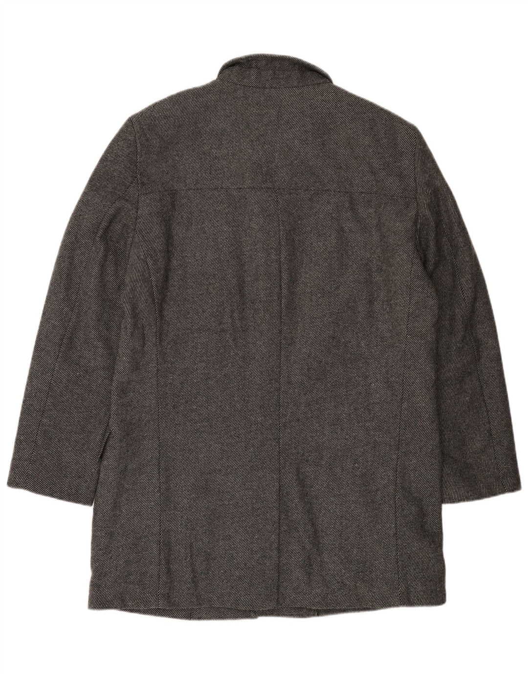 Płaszcz męski Bruno Banani UK 44 2XL Szara wełna w prążki