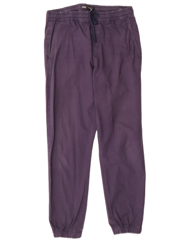 Męskie spodnie joggery Zara Medium W32 L28 Granatowe