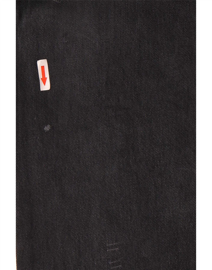 Męskie dżinsy Levi's 501 Straight W34 L34 Czarna bawełna