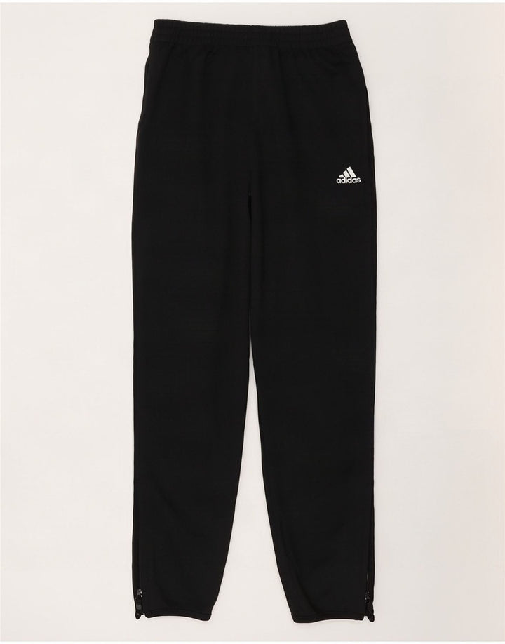 Damskie spodnie dresowe Adidas UK 8, małe, czarne, poliestrowe