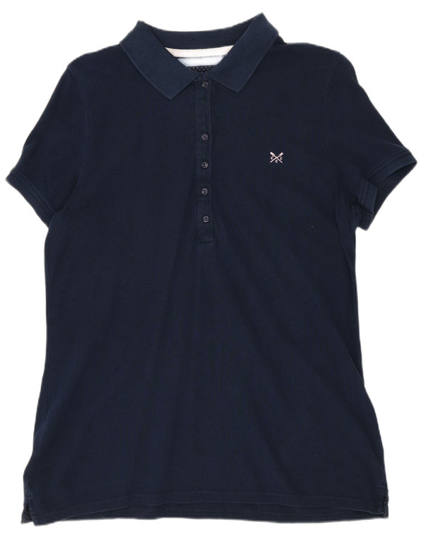 Damska koszulka polo Crew Clothing UK 14, średnia, granatowa, bawełniana