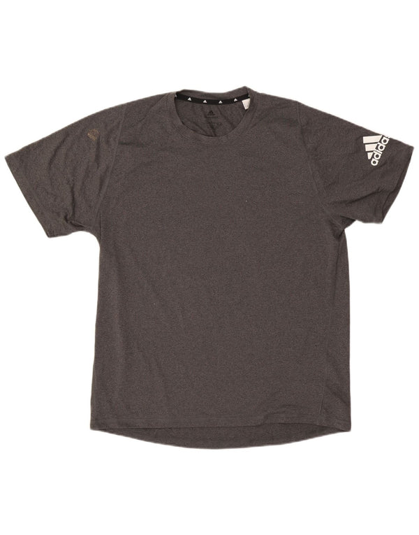 Adidas Mens Aeroready T-Shirt Top Large Grey Polyester