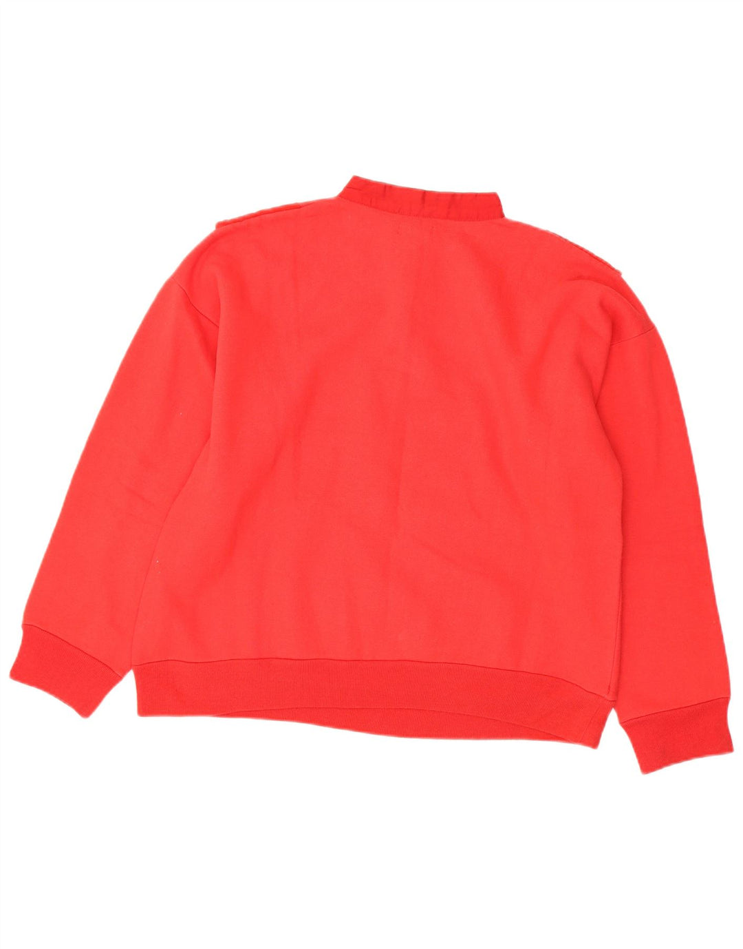 Damska bluza z kapturem w stylu vintage, zapinana na guziki, UK 18 XL, czerwona bawełna