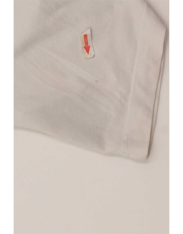 Męska koszulka Nike Dri Fit z grafiką, średnia biała bawełna