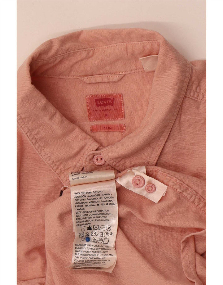 Koszula męska Levi's Slim Fit, średnio różowa, bawełniana