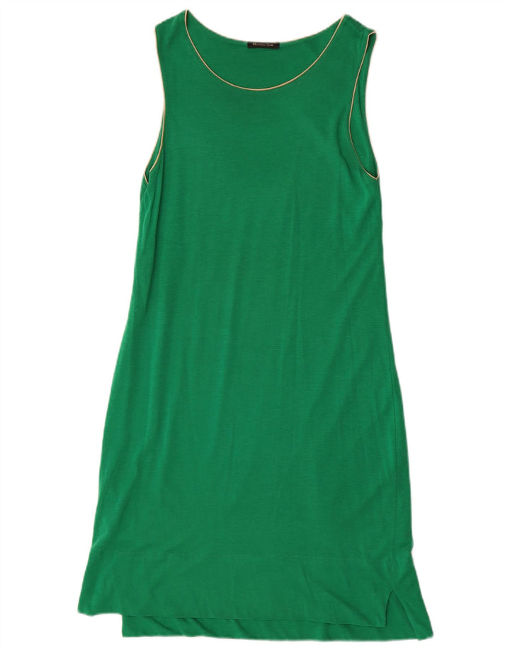 Damska sukienka typu shift bez rękawów Massimo Dutti UK 8 Small Green