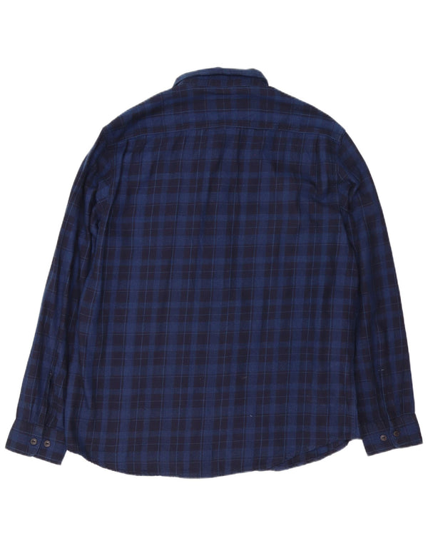 Męska koszula flanelowa Lee w kolorze indygo, XL, granatowa, bawełniana w kratkę