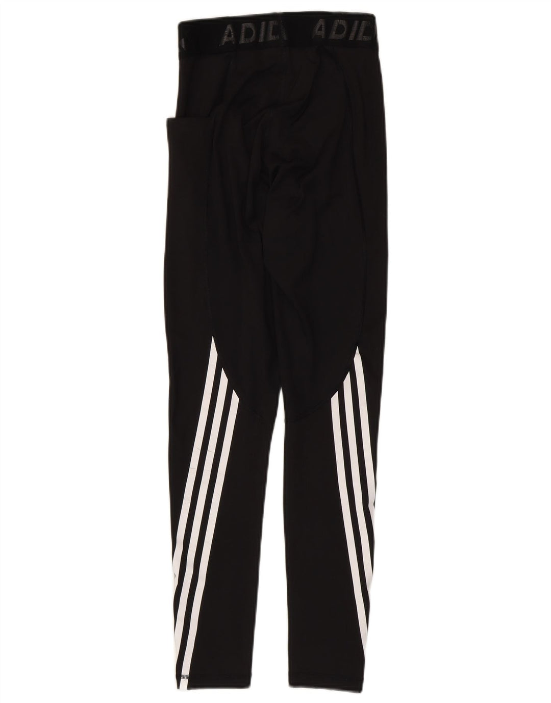 ADIDAS Womens Graphic Leggings UK 4/6 XS Black Polyester