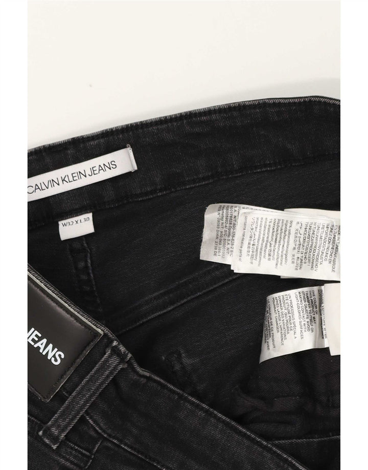 Męskie jeansy Calvin Klein W32 L30 Czarne bawełniane