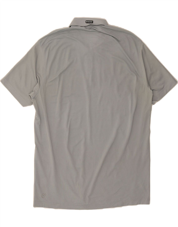 PUMA Mens Polo Shirt XL Grey Polyester Vintage Puma and Second-Hand Puma from Messina Hembry 