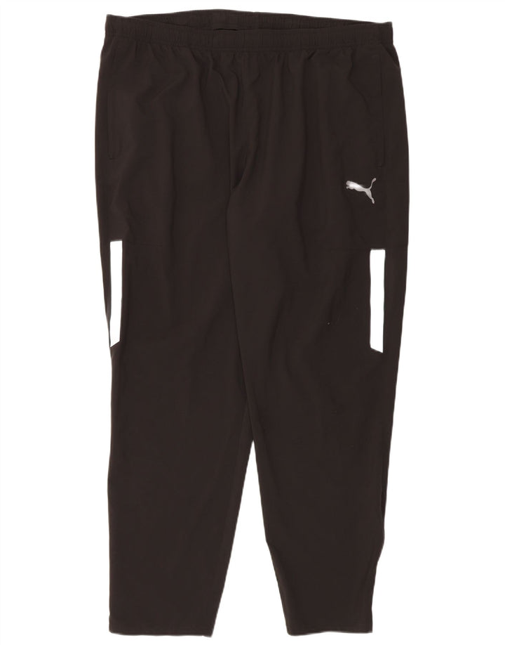 Męskie spodnie dresowe Puma 2XL z czarnego nylonu