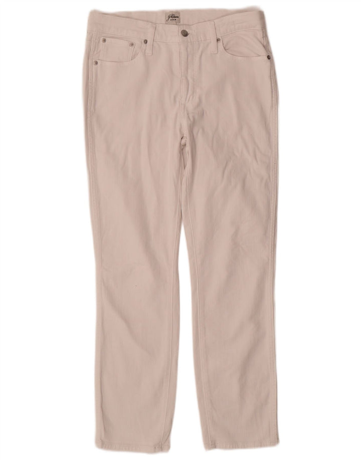 Proste spodnie damskie J. Crew W29 L28 Białe