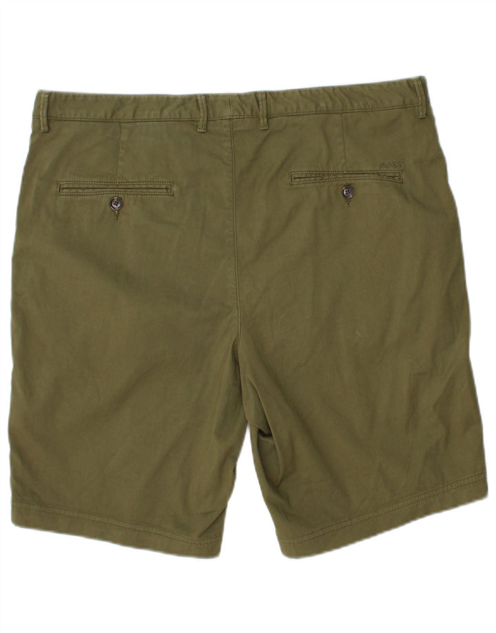 Męskie spodenki chino HUGO BOSS IT 52 XL W36, bawełna khaki