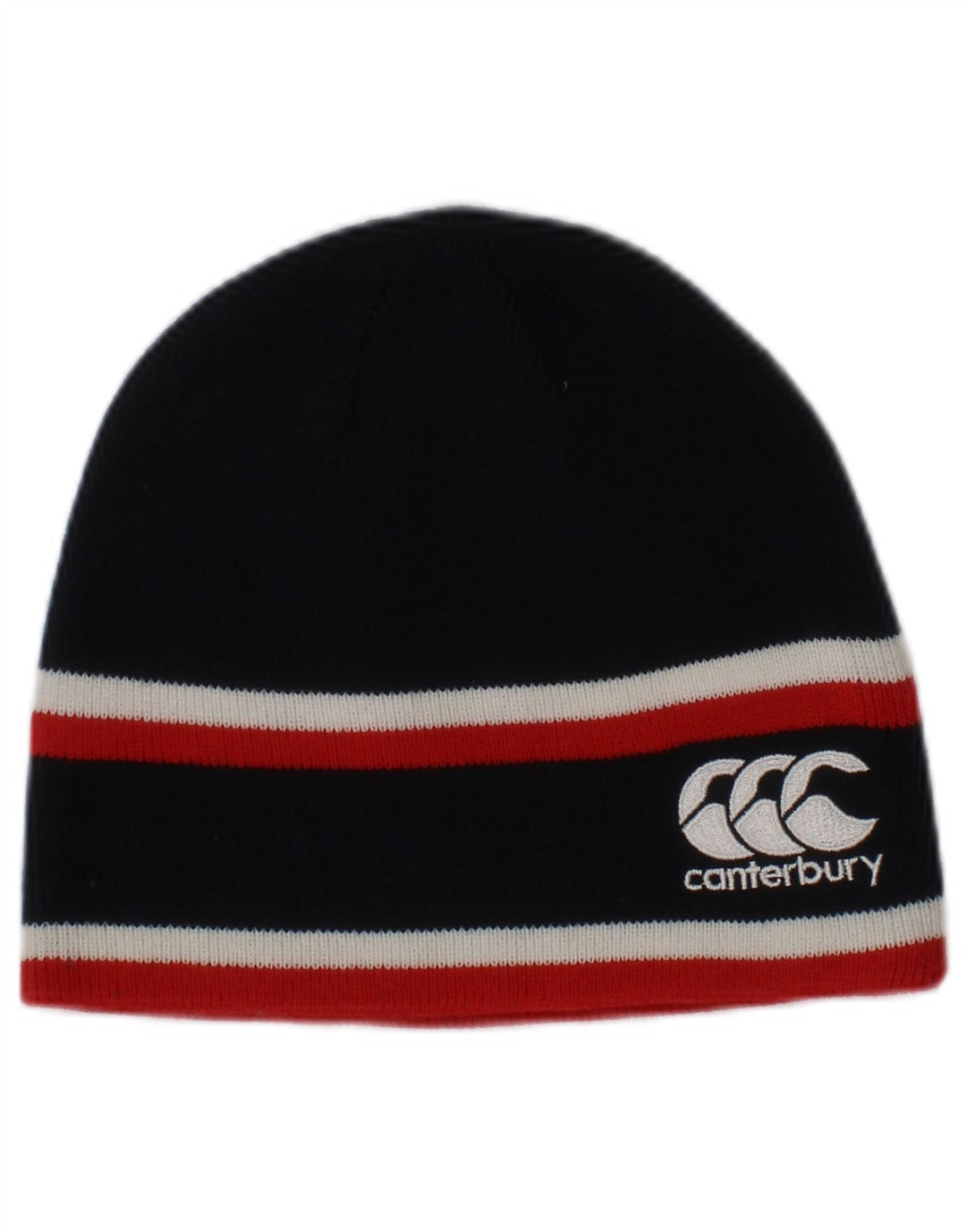 Męska czapka typu beanie Canterbury z grafiką, jeden rozmiar, granatowa, akrylowa w paski